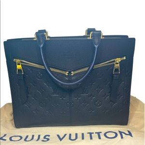 Louis Vuitton Monogram Empreinte Three MM Tote Hangbag
